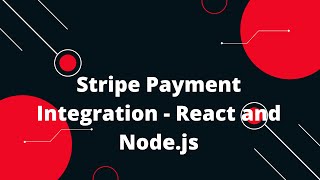 Stripe Payment Integration  React and Nodejs [upl. by Annaet]