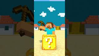 HELP STEVE BREAK MYSTERY BOX Aerosmith  Dream On fypシ minecraftshorts shorts funnyshorts [upl. by Gastineau354]