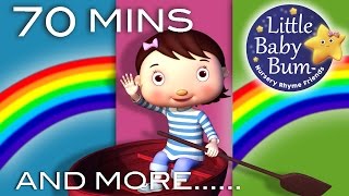 Row Row Row Your Boat  And More Nursery Rhymes  70 Minutes Compilation from LittleBabyBum [upl. by Adnovaj]