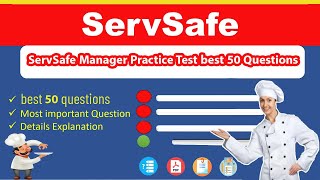 ServSafe Manager Practice Test 2024  best 50 Questions 2 [upl. by Ennahgem]