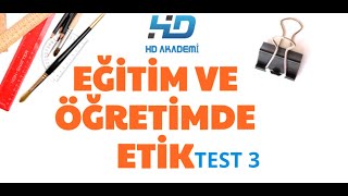 Etik Sistemler Temel İlkeler Test Eğitim ve öğretimde etikEkys [upl. by Siro]