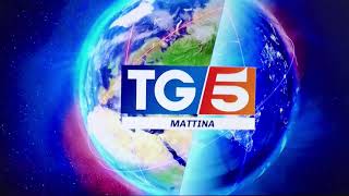 Sigla TG5 mattina  titoli 2018 [upl. by Crescen]