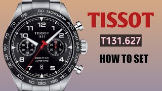 How to Set Tissot T13162711 [upl. by Lekram]