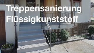 Treppensanierung mit Flüssigkunststoff [upl. by Nnairb]