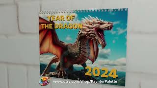 2024 Dragon Calendar [upl. by Enirahtak]