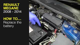 How to Replace the battery on the Renault Megane 2008 to 2014 [upl. by Branham673]