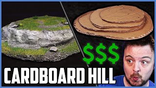 Cheapest Wargaming Hill  Cardboard Only  No XPS [upl. by Annaili]