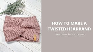 How to Knit a Twisted Headband knitting [upl. by Ardnohsed]