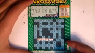 Three 3 Crossword Canadian Scratch Lottery Tickets [upl. by Rubenstein]