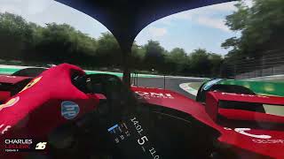 Charles Leclerc  Helmet Cam Lap  2024 Italian Grand Prix formula1 f124 [upl. by Nomael744]