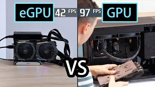 How much performance do we lose by connecting an eGPU with a Thunderbolt port RTX 4090 [upl. by Koosis]