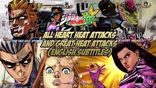 JoJos Bizarre Adventure All Star Battle  All Heart HeatGreat Heat Attacks English Subtitles [upl. by Kraus375]