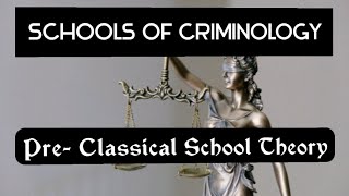 Pre Classical School  Demonological Theory  Schools Of criminology Lecture Hindi [upl. by Kato]