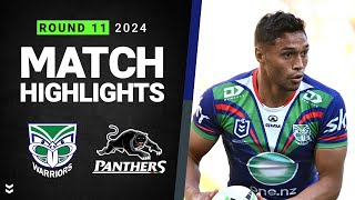 NRL 2024  Warriors v Panthers  Match Highlights [upl. by Ennayt]