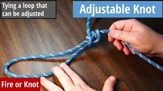 Knot Instruction  Adjustable Knot [upl. by Map]