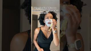 GoodBye Dark Line 🤔👃🏾dark nose exfoliating facewash skin shortsvideo [upl. by Romilda]