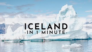 Iceland in 1 Minute [upl. by Sayer]