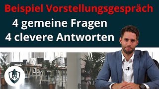 Vorstellungsgespräch Fragen und Antworten  4 Fallen [upl. by Reg732]