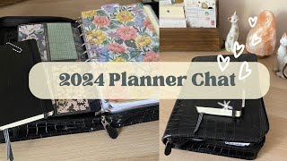 2024 Planner Chat  Franklin Covey Classic Set Up A6 Leuchtturm Daily Repurposed Hobonichi Weeks [upl. by Vivianna343]