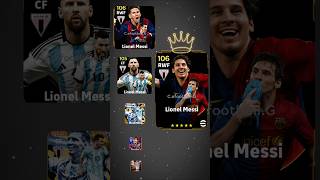 Messi top 6 card in efootball best Messi card in efootball 2024  pes efootball short [upl. by Ees]