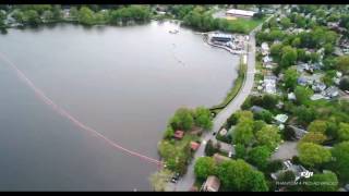 Pompton Lakes NJ Lake DuPont Drone Aerial cleanup [upl. by Elfrieda]