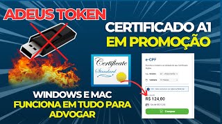 ADEUS TOKEN Certificado Digital A1 em PROMOÇÃO  O melhor certificado para advocacia [upl. by Barnaby]