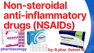 Nonsteroidal antiinflammatory drugs NSAIDs pharmacology ASPIRIN Ibuprofen Naproxen Diclofenac [upl. by Judson]