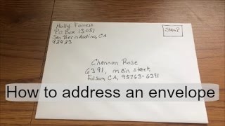 How to address\ fill out an envelope [upl. by Sewoll389]