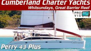 Whitsunday bareboats Whitsundays Perry 43 Plus Sailing Catamaran [upl. by Dnalloh]