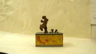 Vintage Popeye Knockout Mechanical Tin Bank Straits [upl. by Obara]