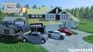 Moving Into Brand New House  New Map  Homeowner  Farming Simulator 19 [upl. by Janyte]