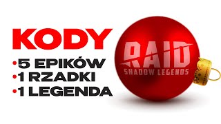 2024 🎄 Raid Shadow Legends kody promocyjne 🎄 po polsku [upl. by Hanyaz]