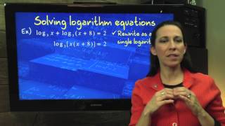 Solving Logarithmic Equations [upl. by Verena295]