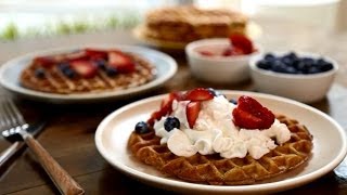 How to Make Cinnamon Belgian Waffles  Brunch Recipes  Allrecipescom [upl. by Lirbij]