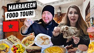 10 AMAZING Moroccan STREET FOODS you MUST try in MARRAKECH 🇲🇦  DIY Food tour [upl. by Gage]