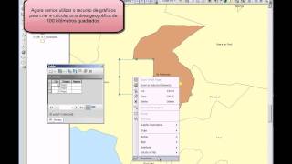 ArcGIS 10 Conversão de Gráficos para Shapes e Cálculo de Área Geográfica [upl. by Berl]