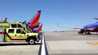 Southwest Airline Captains Final Retirement Flight With Water Salute [upl. by Baxie]