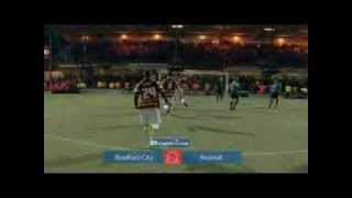 Bradford City vs Arsenal  Capital One Cup Quarter Final  111212  Penalties [upl. by Dusty]