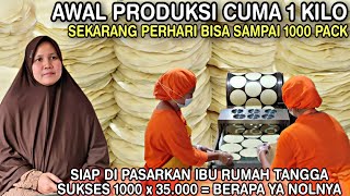 USAHA MODAL AWAL CUMA 75 RIBU  SUKSES Sampai PUNYA PABRIK PRODUKSI 1000 Pack BISNIS MENJANJIKAN [upl. by Hunfredo]