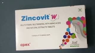 Zincovit W Tablet  Zincovit W Tablets  Zincovit W Tablet Uses Side effects benefits Dosage Review [upl. by Refinnaj]