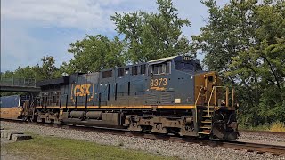 Short CSX IM Flies Thru Wampum PA on the PampLE with Good Graffiti [upl. by Nonnaehr]