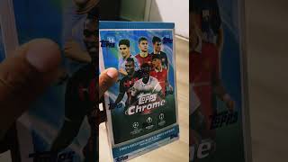 Caja cartas topps chrome uefa champions league cromos panini nueva caja unboxing [upl. by Baal]