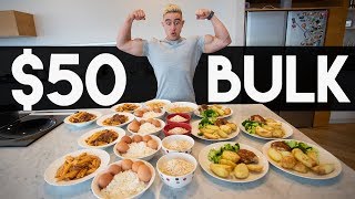 50 FOR A WEEK OF BULKING  Meal Prep on a Budget with Zac Perna [upl. by Paluas713]