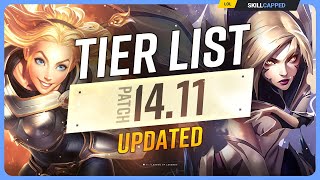 NEW UPDATED TIER LIST for PATCH 1411  League of Legends [upl. by Imtiaz]