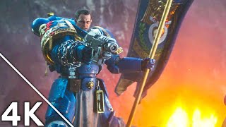 Space Marine 2 Defend The Banner Flag Scene 4K ULTRA HD  Warhammer 40K [upl. by Kial13]