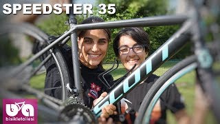 2018 Scott Contessa Addict 35 Road Bike  Walkaround  2017 Eurobike [upl. by Nbi384]