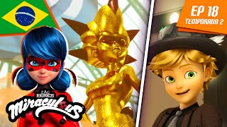 🇧🇷 MIRACULOUS 🐞 A BATALHA DAS RAINHAS parte 1  Episódio completo  Temp 2 Ep 18  Português BRASIL [upl. by Naitsyrk540]