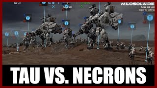 Tau 2000 vs Necrons 1800  Planetary Supremacy  Warhammer 40K Battlesector [upl. by Hallsy]