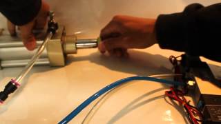 Two and ThreePosition Double Solenoid Valve Demonstration [upl. by Bondie]