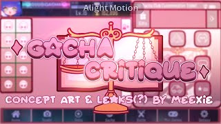 Gacha Critique Mod  💗 New gacha mod Leaks amp Concept art [upl. by Aneliram]